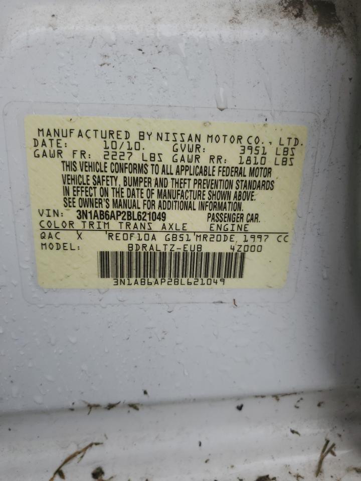 3N1AB6AP2BL621049 2011 Nissan Sentra 2.0