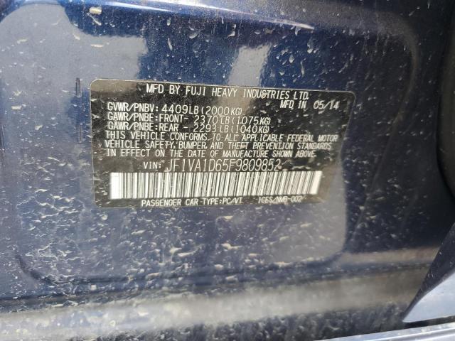 2015 SUBARU WRX PREMIU - JF1VA1D65F9809852