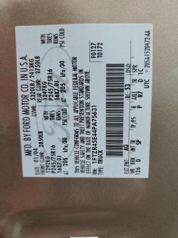 2004 Ford Ranger Super Cab VIN: 1FTZR45E44PA75631 Lot: 62678084