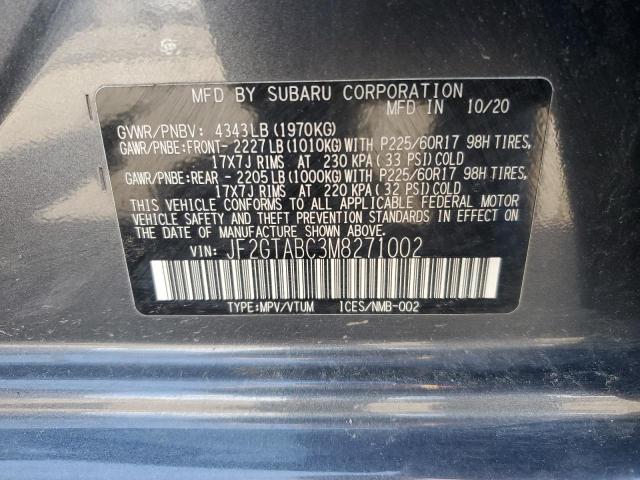 JF2GTABC3M8271002 Subaru Crosstrek  12