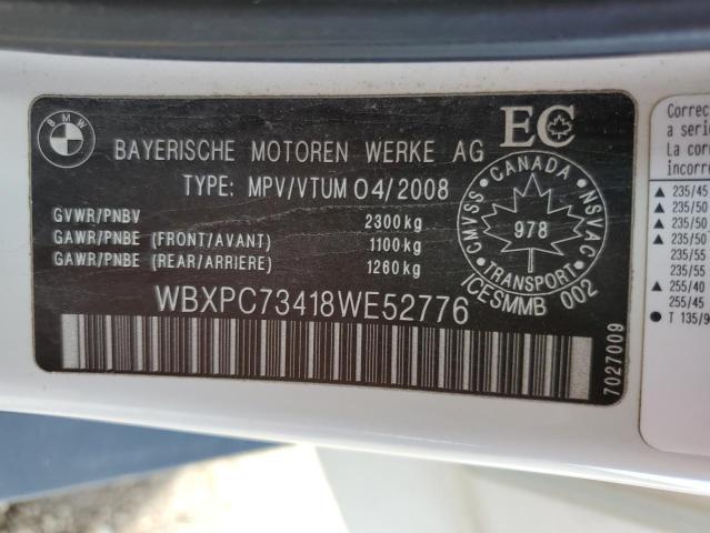 2008 BMW X3 3.0I VIN: WBXPC73418WE52776 Lot: 60954214