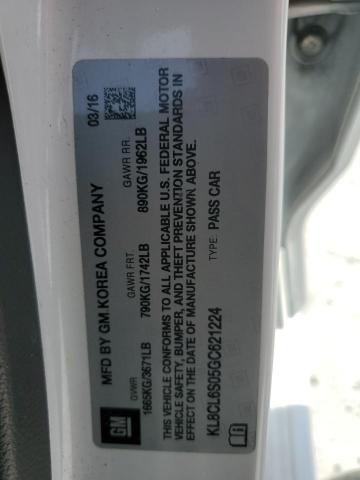 2016 CHEVROLET SPARK EV 2 KL8CL6S05GC621224