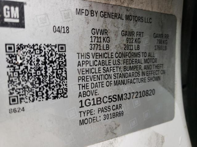 2018 CHEVROLET CRUZE LS - 1G1BC5SM3J7210820