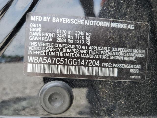 VIN WBA5A7C51GG147204 2016 BMW 5 Series, 528 XI no.13