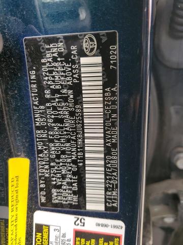 VIN 4T1B11HK8JU625589 2018 Toyota Camry, L no.12