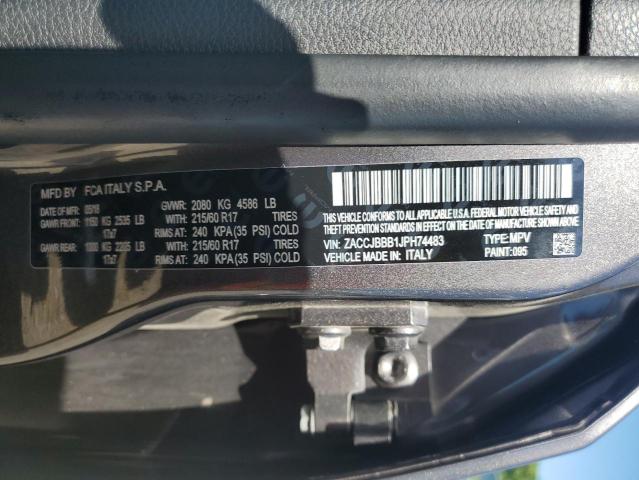 2018 JEEP RENEGADE L - ZACCJBBB1JPH74483