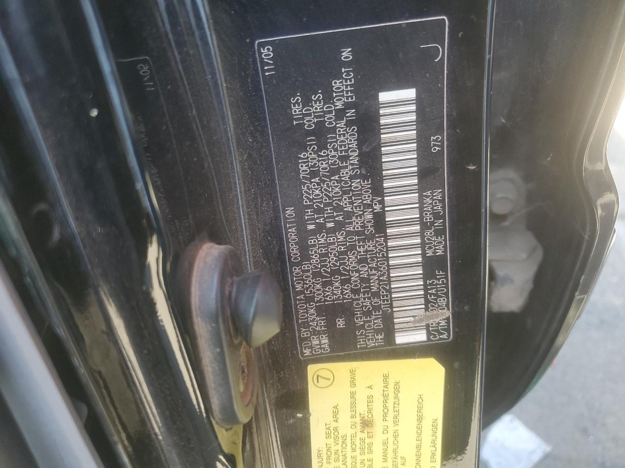 JTEEP21A360152041 2006 Toyota Highlander Limited