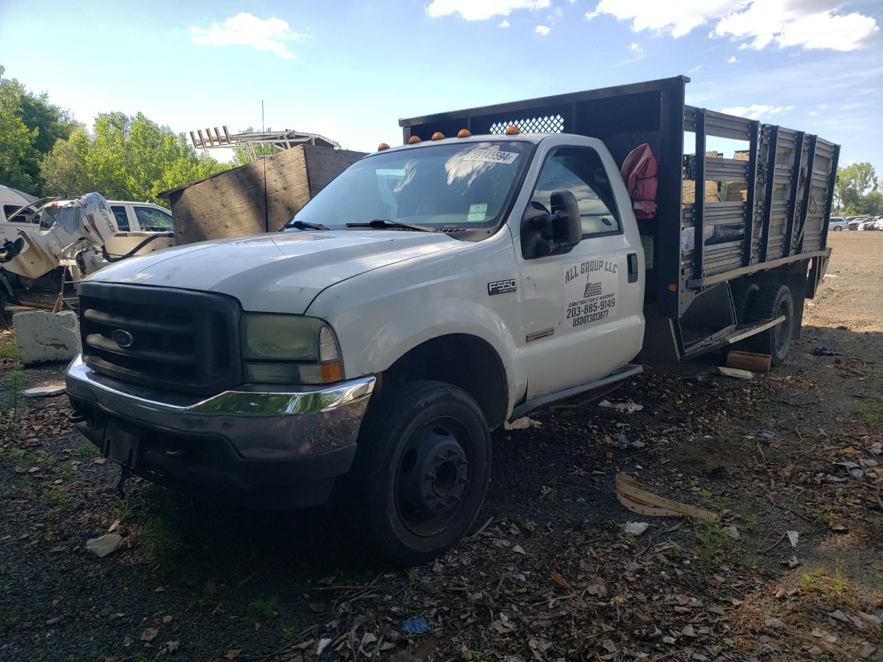 FORD F550 SUPER 2003 white  diesel 1FDAF56PX3EB91143 photo #3