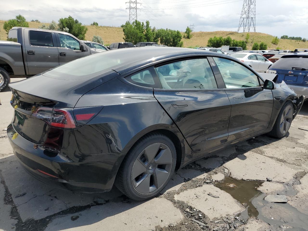 Lot #2902784262 2021 TESLA MODEL 3