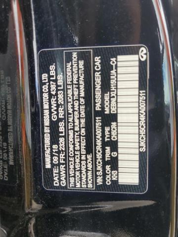 2019 INFINITI QX30 LUXE SJKCH5CR4KA007511