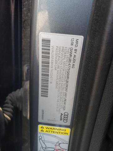 2007 Audi A4 2.0T Cabriolet VIN: WAUAF48H97K024118 Lot: 61771754