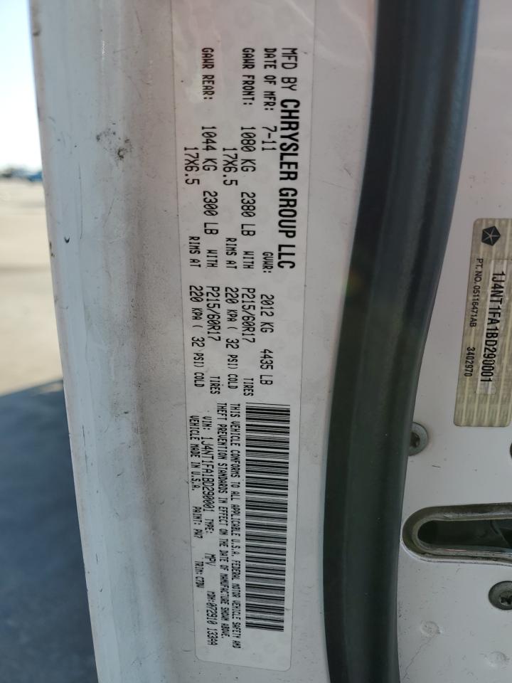 1J4NT1FA1BD290001 2011 Jeep Compass Sport