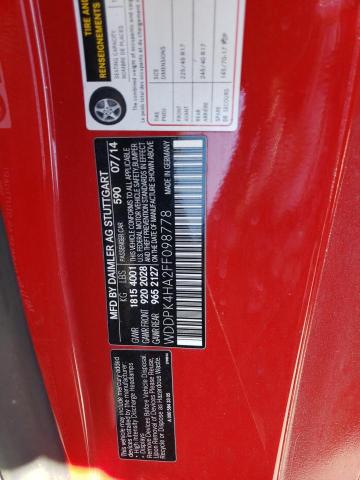 2015 MERCEDES-BENZ SLK 250 - WDDPK4HA2FF098778