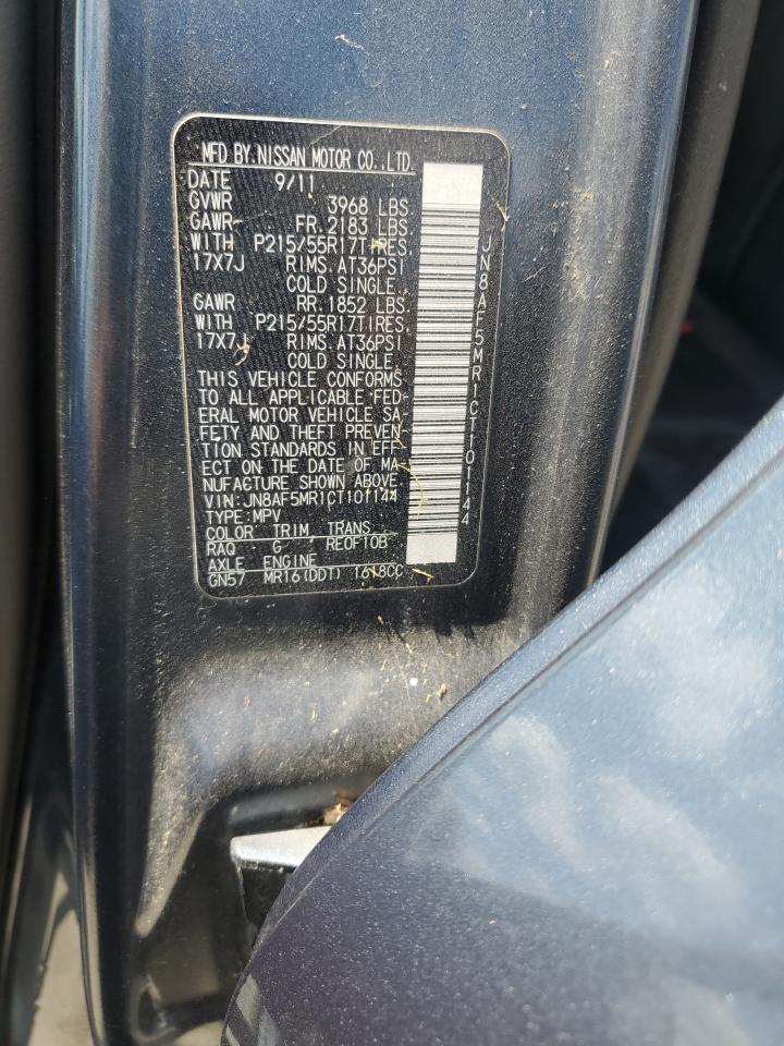 JN8AF5MR1CT101144 2012 Nissan Juke S