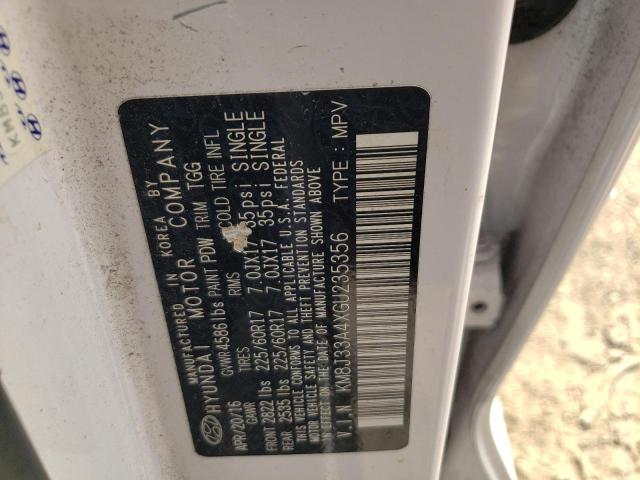 2016 Hyundai Tucson Limited VIN: KM8J33A4XGU235356 Lot: 61459494