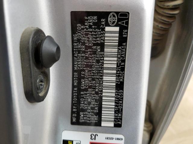 2010 Toyota Corolla Base VIN: 2T1BU4EEXAC276458 Lot: 61502154