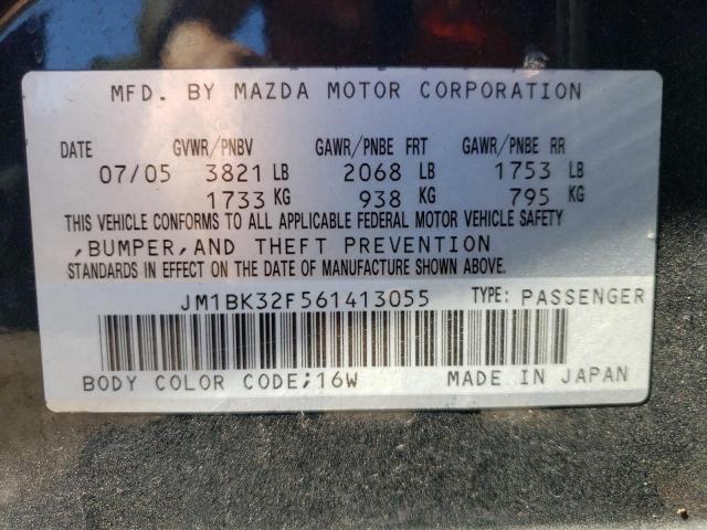 2006 Mazda 3 I VIN: JM1BK32F561413055 Lot: 61058484