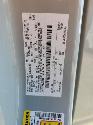 2021 FORD BRONCO BAS - 1FMDE5BH1MLA73929