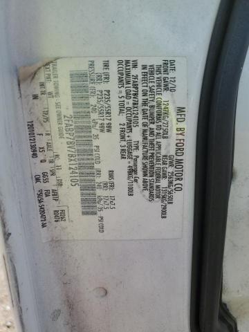 2011 Ford Crown Victoria Police Interceptor VIN: 2FABP7BV7BX124105 Lot: 62268374