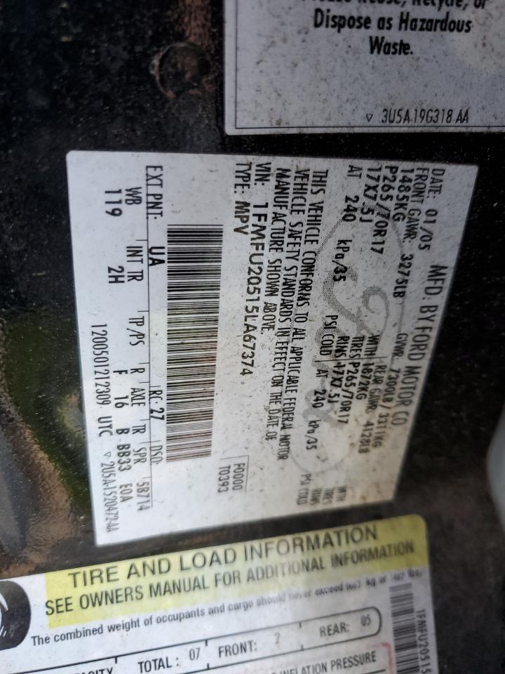 1FMFU20515LA67374 2005 Ford Expedition Limited