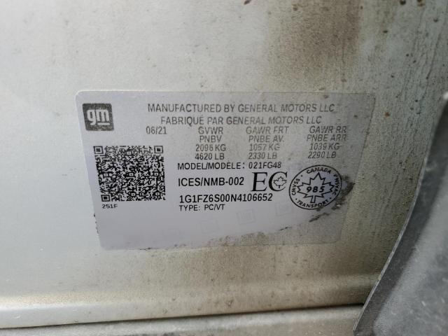 2022 CHEVROLET BOLT EUV P - 1G1FZ6S00N4106652