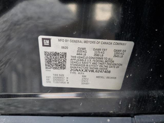 2020 CHEVROLET EQUINOX LT - 2GNAXJEV8L6247408