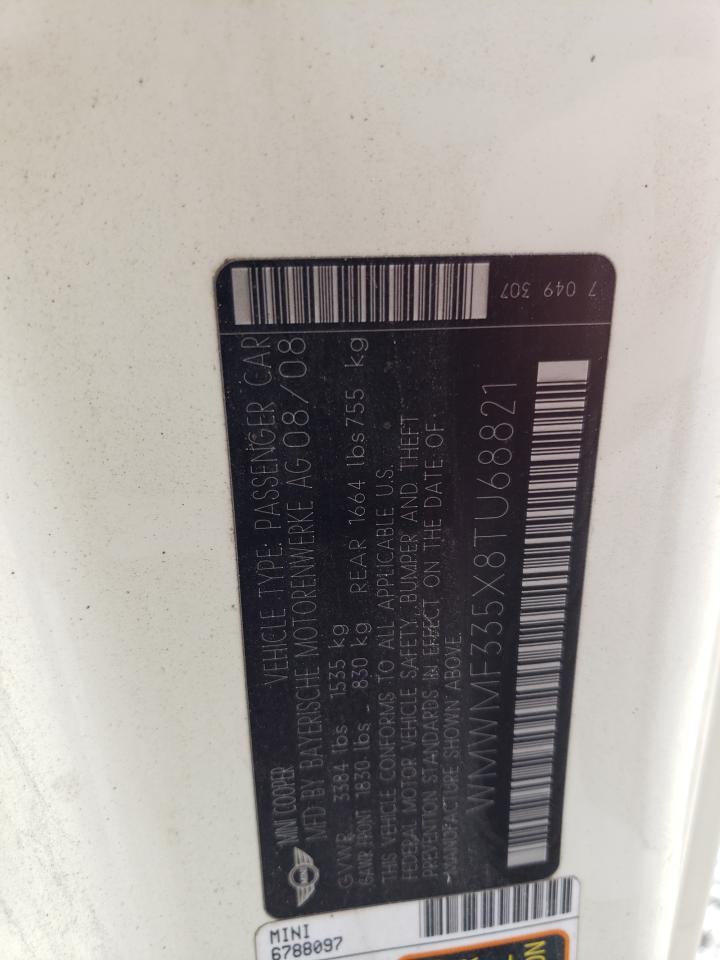 WMWMF335X8TU68821 2008 Mini Cooper