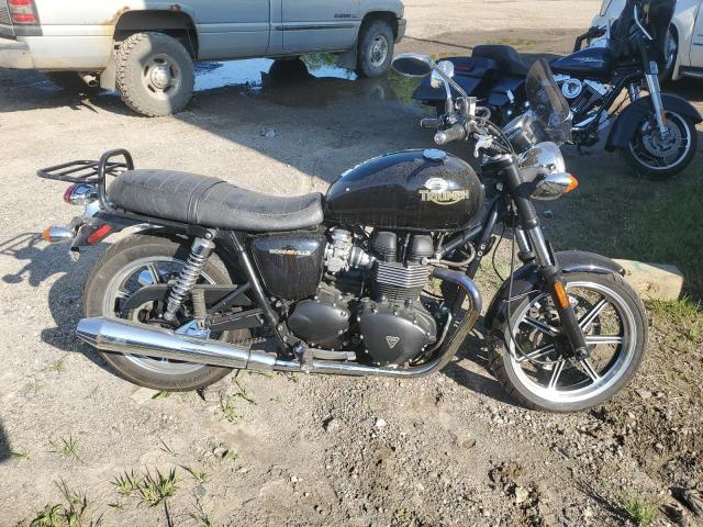 TRIUMPH MOTORCYCLE BONNEVILLE 2009 black road/str gas SMT900K189T402729 photo #1