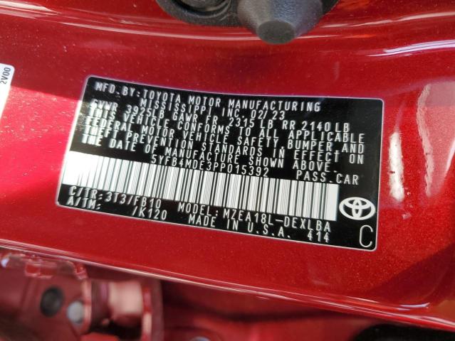2023 TOYOTA COROLLA LE - 5YFB4MDE3PP015392