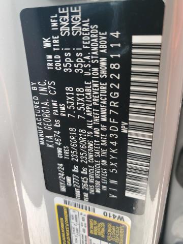 2024 KIA SPORTAGE S - 5XYK43DF7RG228114