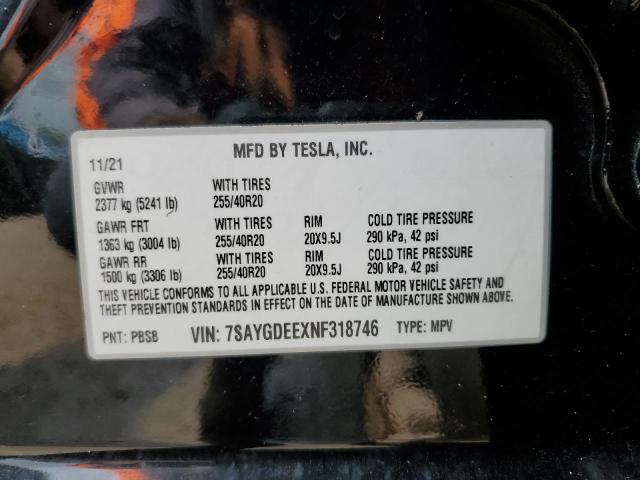 2022 TESLA MODEL Y - 7SAYGDEEXNF318746
