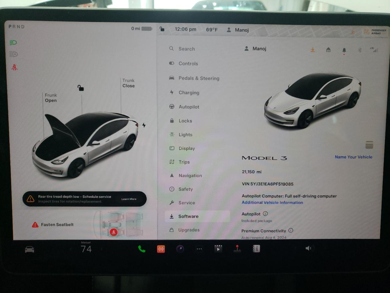 5YJ3E1EA6PF519085 2023 Tesla Model 3