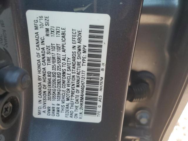 2HKRM4H44GH712177 2016 Honda Cr-V Se