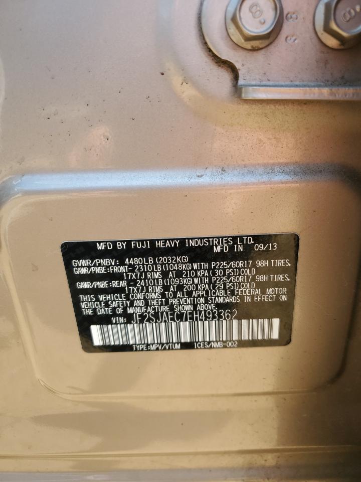 JF2SJAEC7EH493362 2014 Subaru Forester 2.5I Premium