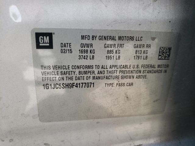 2015 CHEVROLET SONIC LT - 1G1JC5SH9F4177071