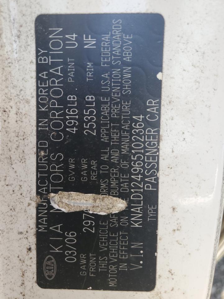 KNALD124965102364 2006 Kia Amanti