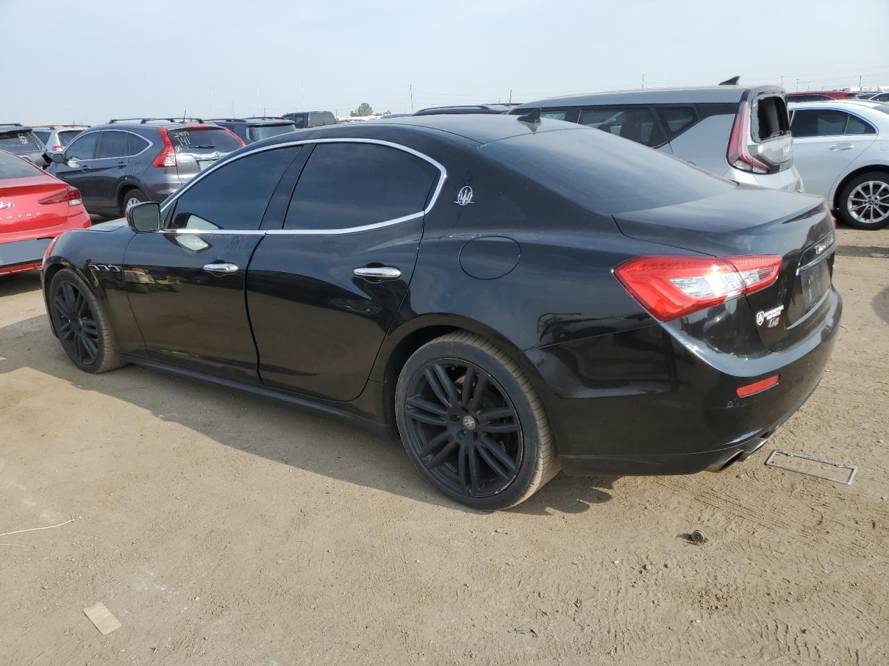 MASERATI GHIBLI S 2014 black sedan 4d gas ZAM57RTA3E1085939 photo #3