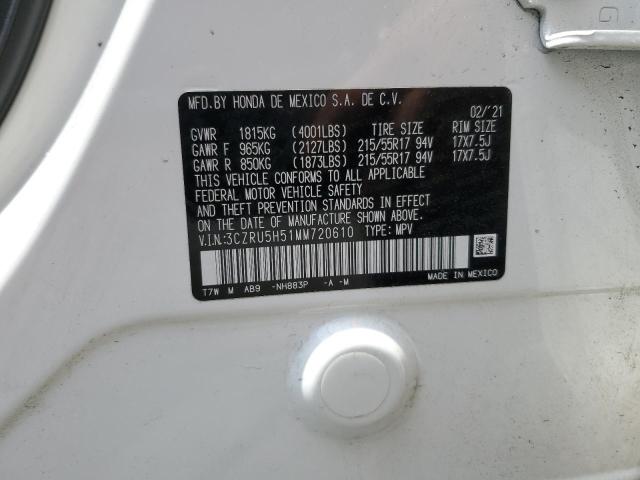 2021 Honda Hr-V Ex VIN: 3CZRU5H51MM720610 Lot: 62287044