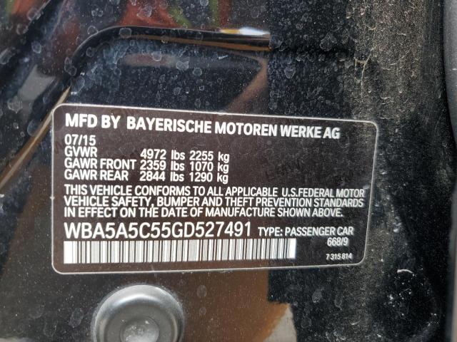 VIN WBA5A5C55GD527491 2016 BMW 5 Series, 528 I no.13