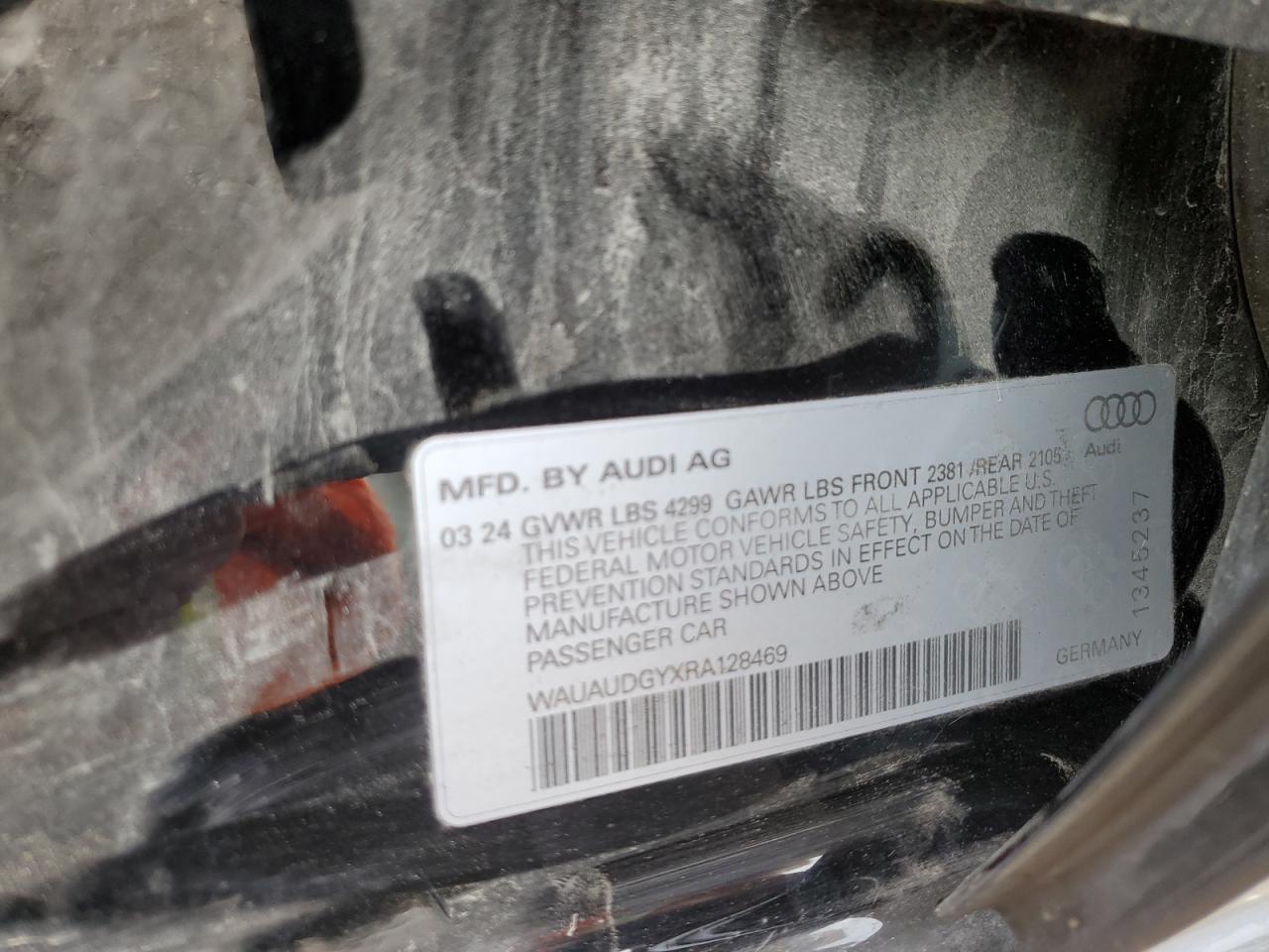 WAUAUDGYXRA128469 2024 Audi A3 Premium