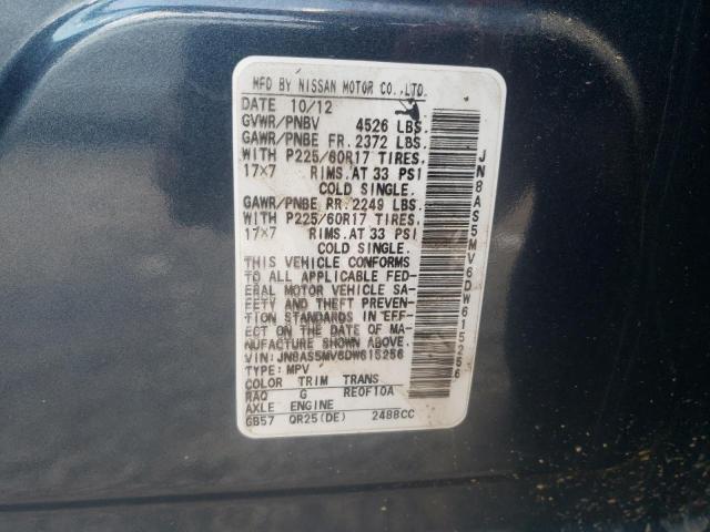 VIN JN8AS5MV6DW615256 2013 Nissan Rogue, S no.14