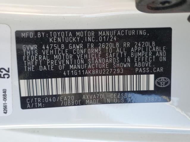 2024 TOYOTA CAMRY SE N - 4T1G11AK8RU227293