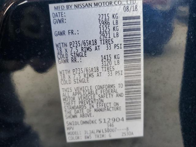 2019 INFINITI QX60 LUXE - 5N1DL0MN0KC512904