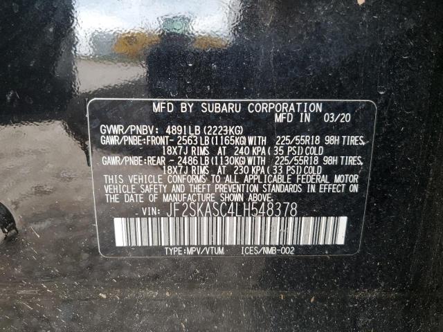 2020 SUBARU FORESTER L - JF2SKASC4LH548378
