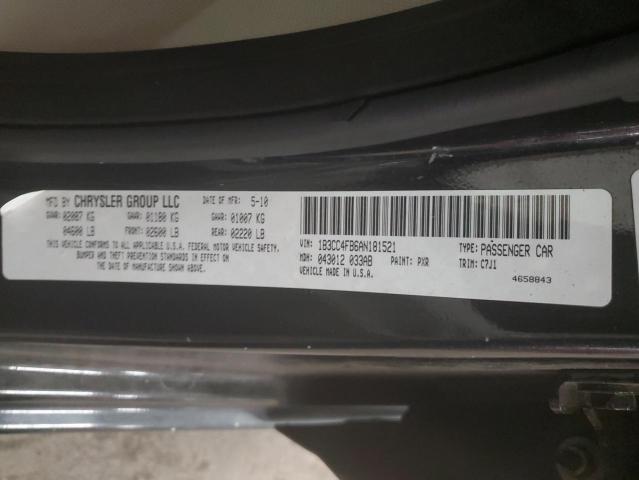 2010 Dodge Avenger Sxt VIN: 1B3CC4FB6AN181521 Lot: 62312794