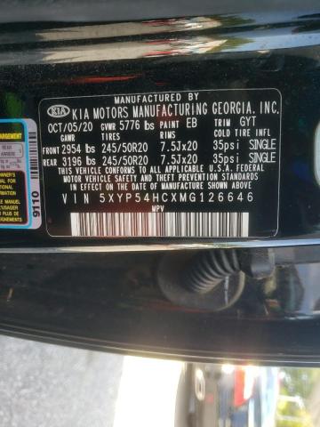 2021 KIA TELLURIDE - 5XYP54HCXMG126646