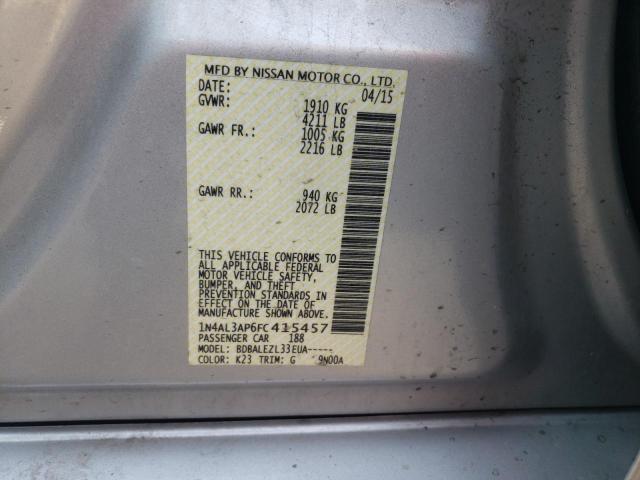 2015 NISSAN ALTIMA 2.5 - 1N4AL3AP6FC415457