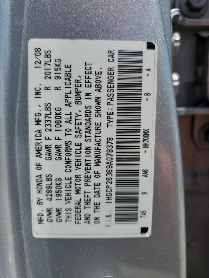 1HGCP26369A079379 2009 Honda Accord Lx