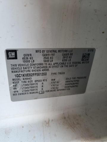 2015 CHEVROLET SILVERADO - 1GC1KVE82FF561350