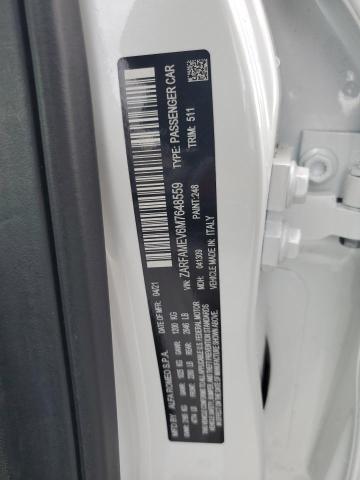 2021 Alfa Romeo Giulia Quadrifoglio VIN: ZARFAMEV6M7648559 Lot: 60472794